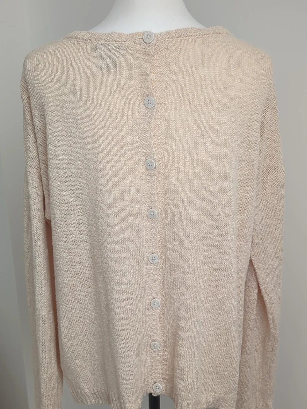 Lucky Brand Southwestern Aztec Intarsia Knit Boho Button-Back Sweater LARGE